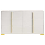 Marceline White Full Bed 5 Pc Set - Ornate Home