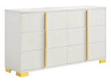 Marceline White / Gold Dresser - Ornate Home