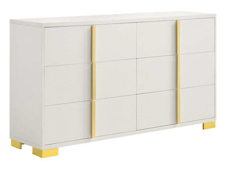 Marceline White / Gold Dresser - Ornate Home