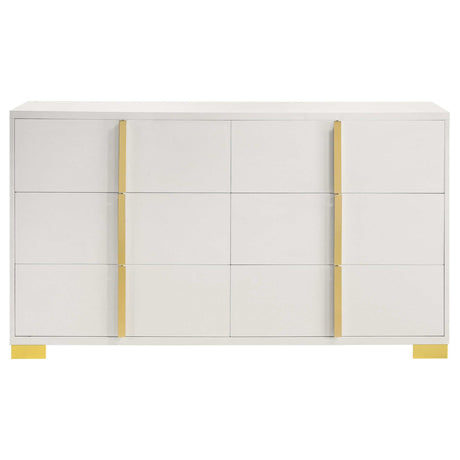 Marceline White / Gold Dresser - Ornate Home