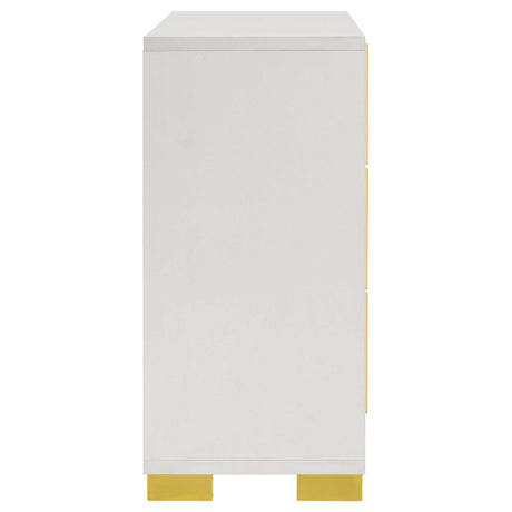 Marceline White / Gold Dresser - Ornate Home
