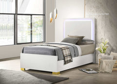 Marceline White Twin Bed - Ornate Home