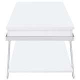 Marcia White High Gloss Lift Top Coffee Table - Ornate Home