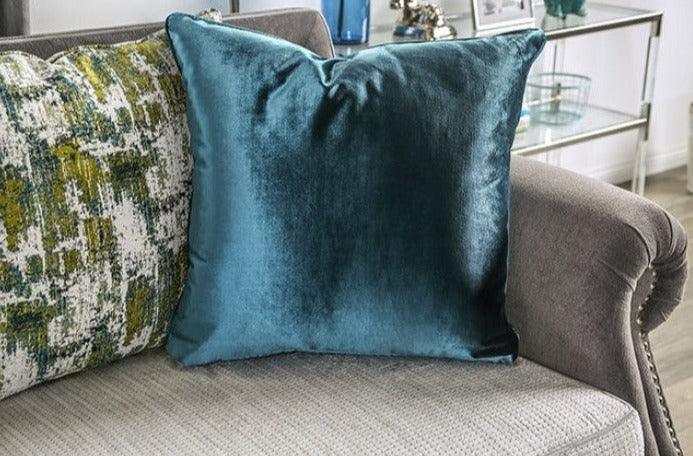 Mariella Gray & Beige Stationary Sofa & Loveseat 2pc - Ornate Home