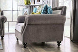 Mariella Gray & Beige Stationary Sofa & Loveseat 2pc - Ornate Home
