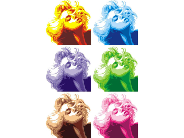 Marilyn Tempered Glass w / Foil Wall Art - Ornate Home