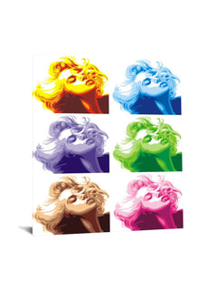 Marilyn Tempered Glass w / Foil Wall Art - Ornate Home