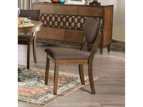 Marina Walnut & Dark Chocolate Dining Chair (Set of 2) - Ornate Home