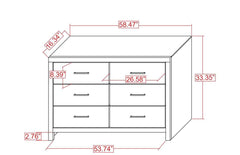 Marion Coastal White Dresser - Ornate Home