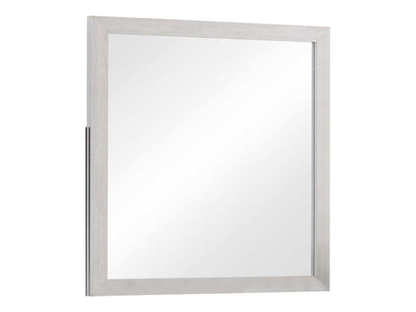 Marion Coastal White Rectangle Dresser Mirror - Ornate Home