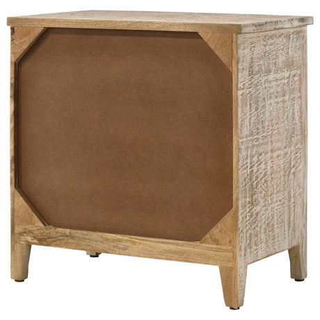 Mariska White Distressed Accent Cabinet - Ornate Home