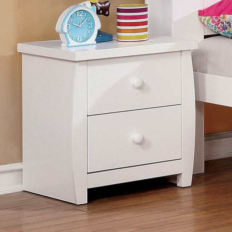 Marlee White Nightstand - Ornate Home