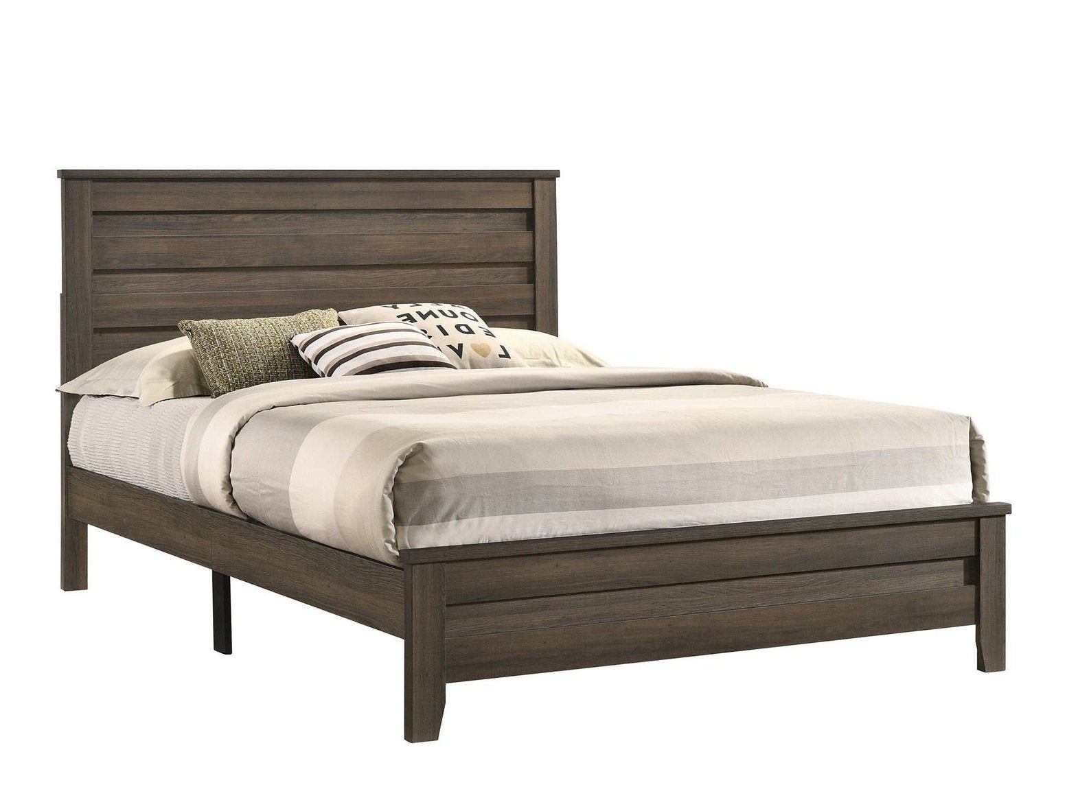 Marley Brown Queen Platform Bed - Ornate Home