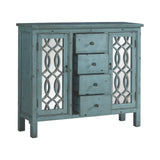 Marrakech Antique Blue Accent Cabinet - Ornate Home