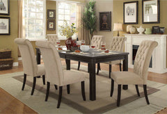 Marshall Beige & Antique Black Dining Chair (Set of 2) - Ornate Home