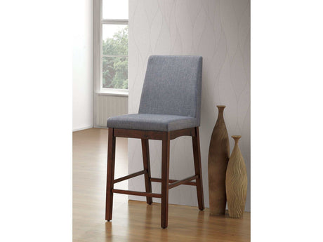 Marten Brown Cherry & Gray Counter Ht. Chair (Set of 2) - Ornate Home