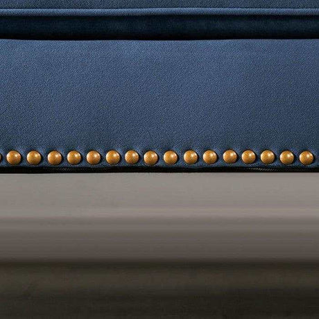 Martinique Blue Stationary Sofa & Loveseat 2pc - Ornate Home