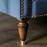 Martinique Blue Stationary Sofa & Loveseat 2pc - Ornate Home