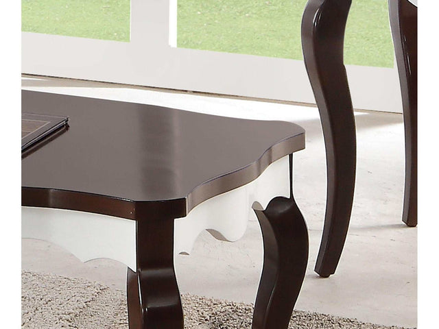 Mathias Walnut & White Coffee Table - Ornate Home