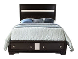 Matrix Black Queen Storage Bed - Ornate Home