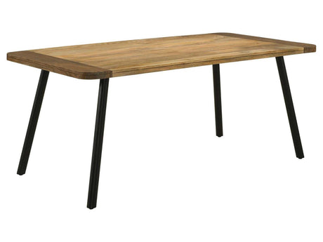 Maverick Natural Mango / Black Dining Table - Ornate Home