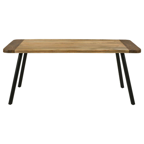 Maverick Natural Mango / Black Dining Table - Ornate Home