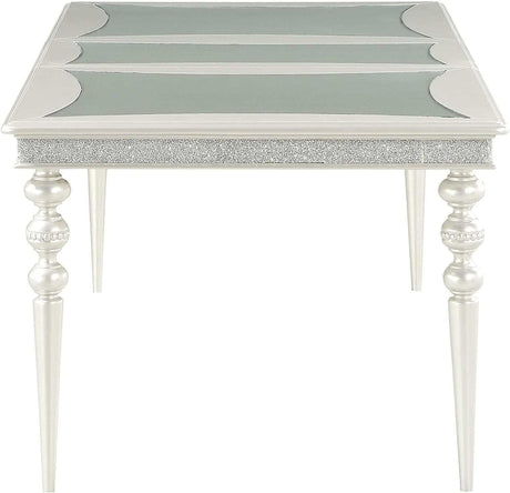 Maverick Platinum Dining Table w/ 20" Leaf - Ornate Home