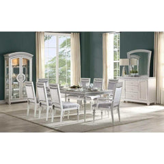 Maverick Platinum Dining Table w/ 20" Leaf - Ornate Home