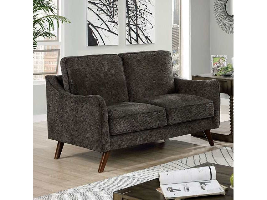 Maxime Dark Gray Loveseat - Ornate Home