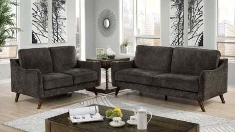 Maxime Dark Gray Loveseat - Ornate Home
