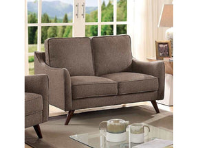 Maxime Light Brown Loveseat - Ornate Home