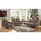 Maxime Light Brown Loveseat - Ornate Home