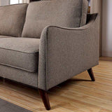Maxime Light Brown Loveseat - Ornate Home