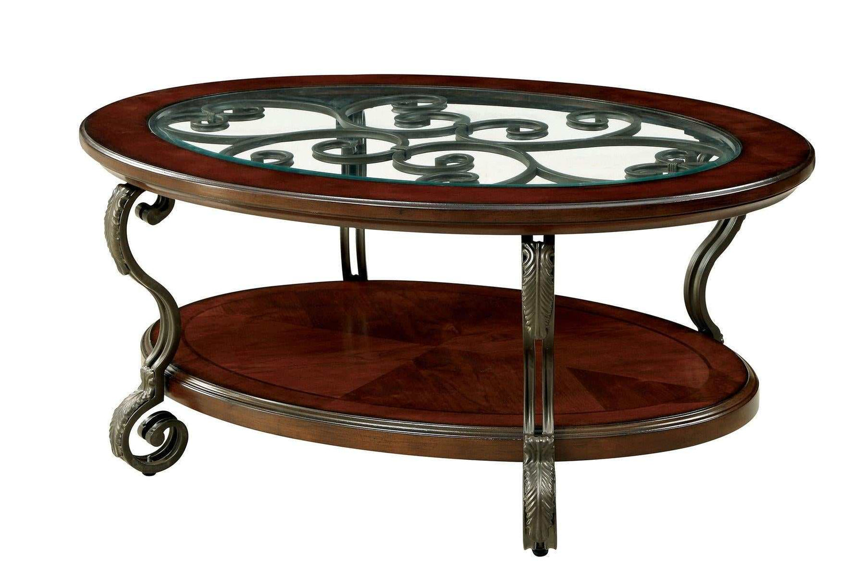 May Brown Cherry Coffee Table - Ornate Home