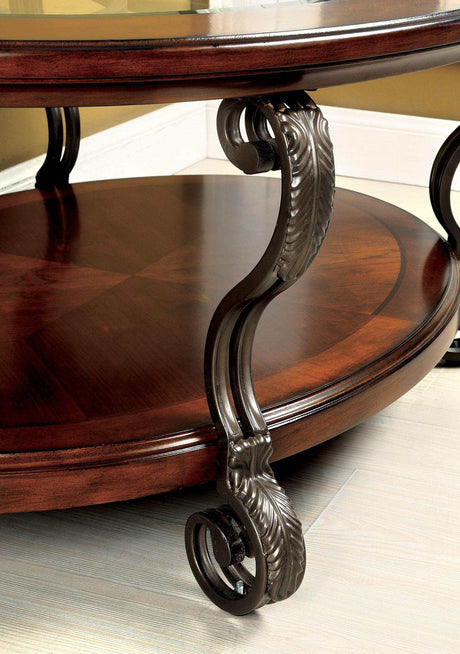 May Brown Cherry Coffee Table - Ornate Home
