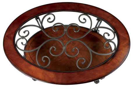 May Brown Cherry Coffee Table - Ornate Home