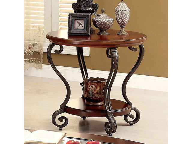 May Brown Cherry End Table - Ornate Home