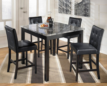 Maysville Black Counter Height Dining Room Set / 5pc - Ornate Home