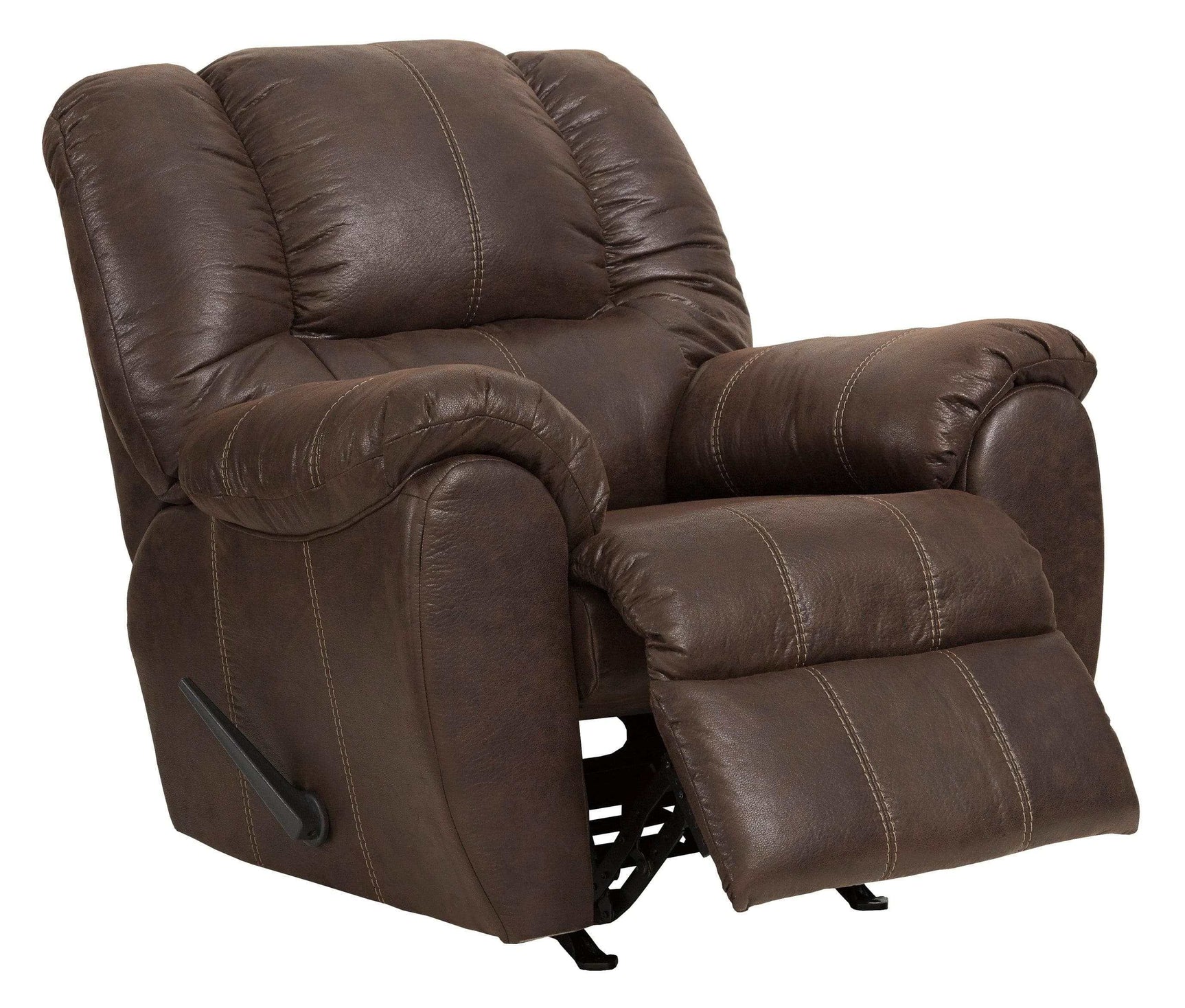 McGann Faux Leather Manual Rocker Recliner - Ornate Home