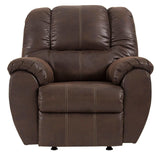 McGann Faux Leather Manual Rocker Recliner - Ornate Home