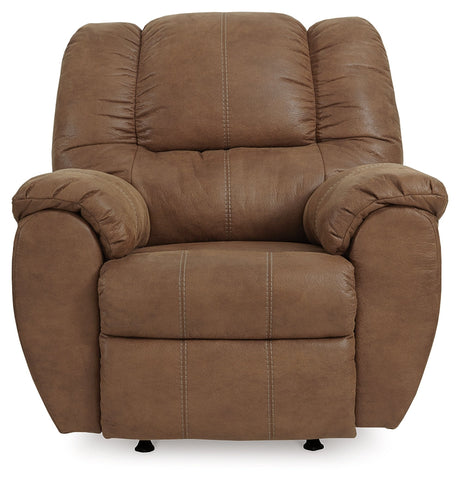 McGann Faux Leather Manual Rocker Recliner - Ornate Home