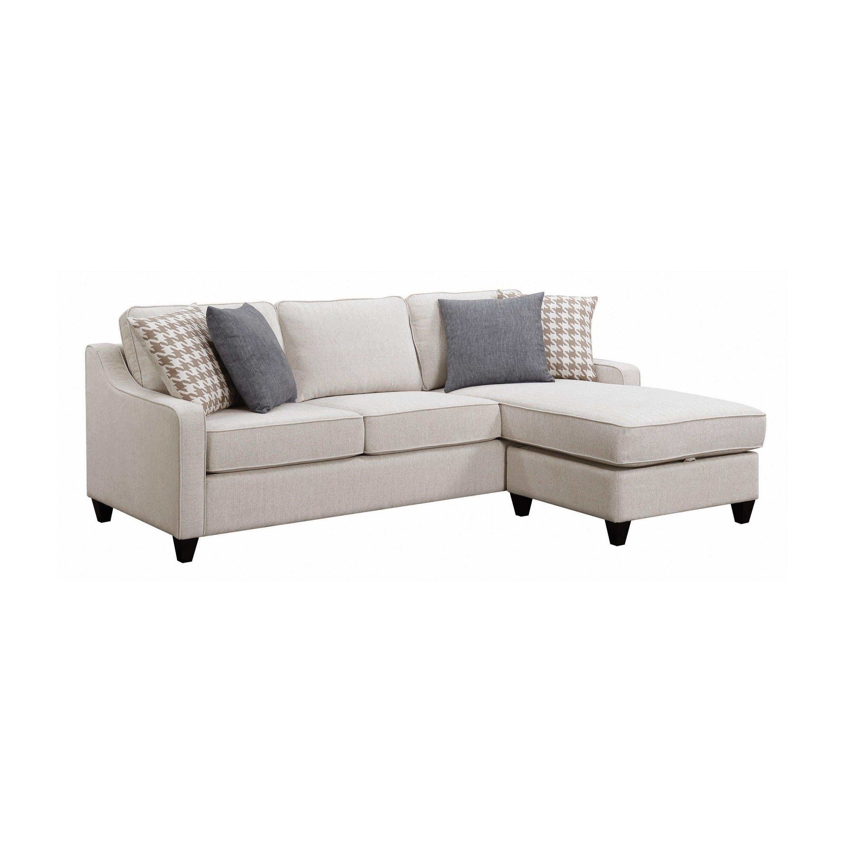 McLoughlin Cream L Shape Sectional Sofa - Ornate Home