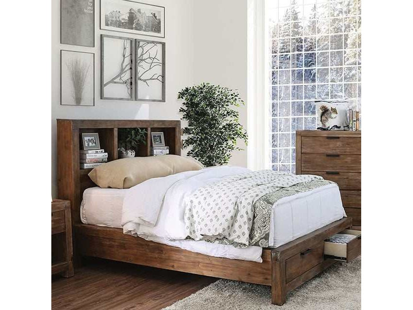 Mcallen Weathered Light Oak Eastern King Bed - Ornate Home