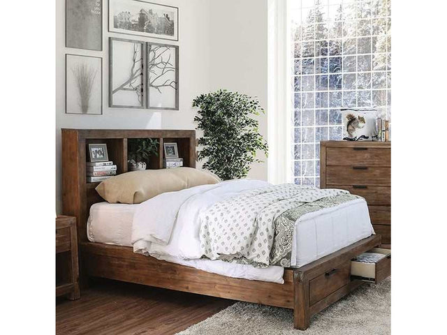 Mcallen Weathered Light Oak Eastern King Bed - Ornate Home