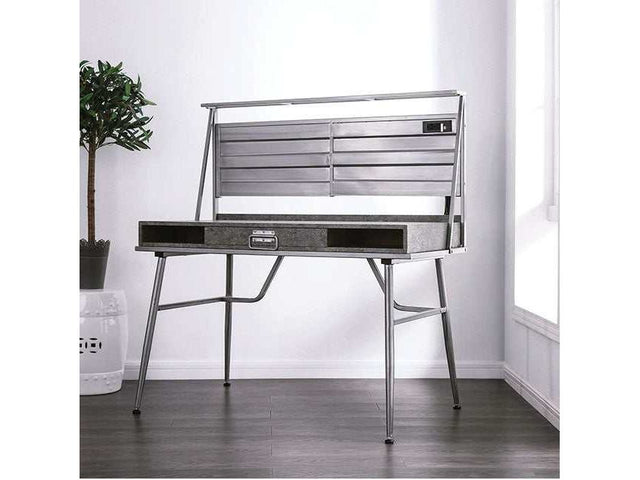 Mccredmond Silver Desk w/ USB - Ornate Home