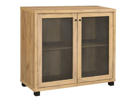 Mchale Golden Oak Accent Cabinet - Ornate Home