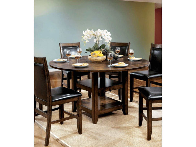 Meagan II Brown Cherry Counter Height Dining Table - Ornate Home