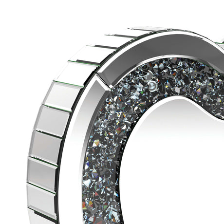 Melia Silver Heart Shape Table Mirror - Ornate Home