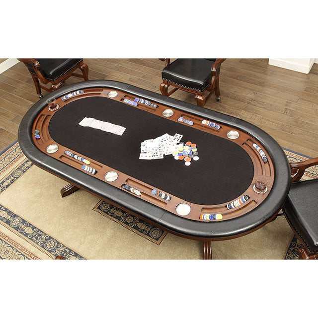 Melina Brown Cherry Game Table - Ornate Home