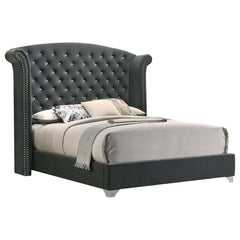Melody Grey 4pc Eastern King Bedroom Set - Ornate Home